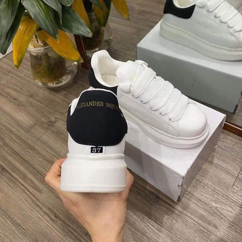 Giày Sneaker Mcq Trắng, Giày MC Queen trắng gót nhung nỉ chuẩn đẹp Tăng Chiều Cao 5cm Đủ Size Nam Nữ | BigBuy360 - bigbuy360.vn