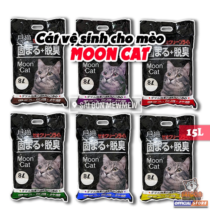 [15L] Cát Nhật ĐEN MOONCAT cho mèo