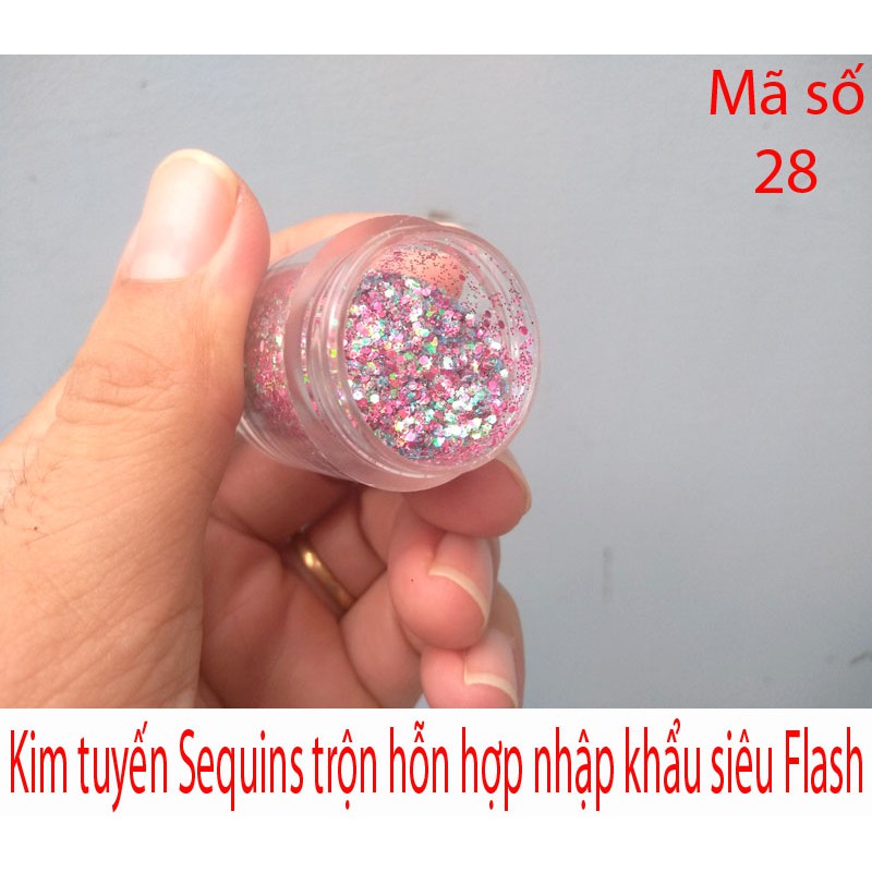 Kim tuyến Sequins siêu sáng mã số 28