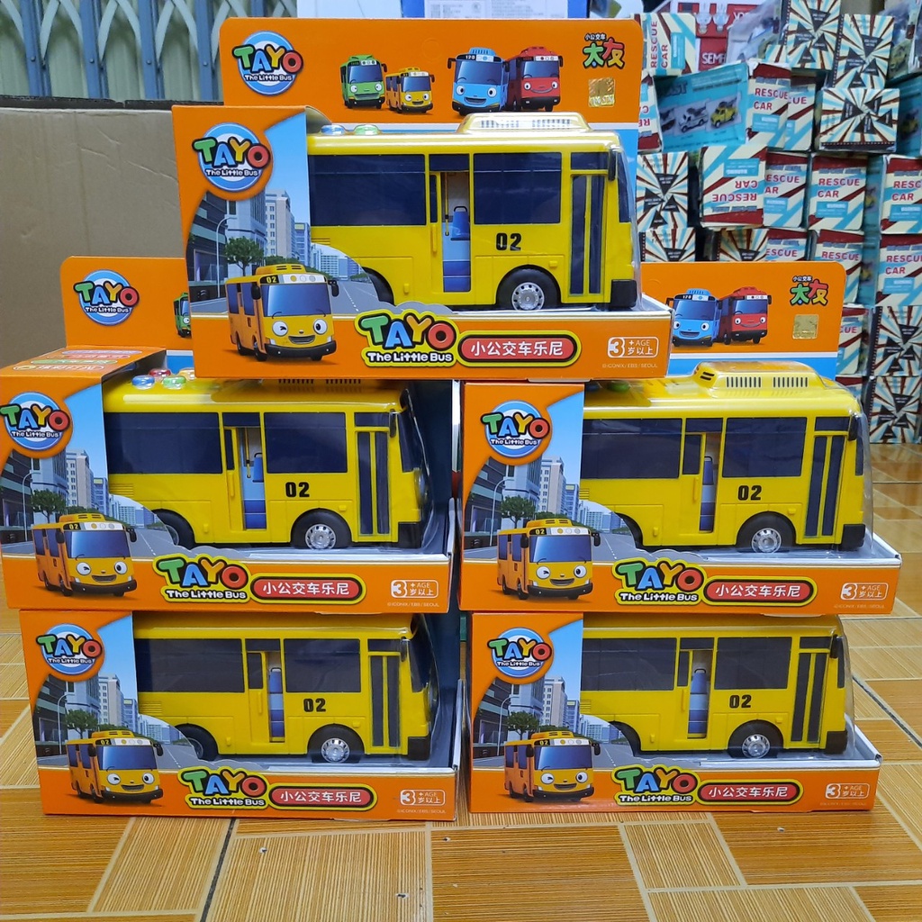 Xe buýt Tayo the little bus đồ chơi trẻ em có nhạc và đèn mô hình xe cỡ lớn