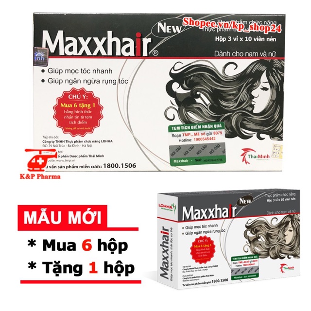Viên uống MAXHAIR giảm rụng tóc | BigBuy360 - bigbuy360.vn