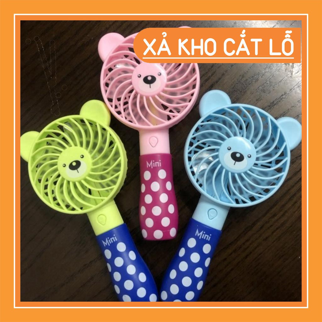 Xả kho - Quạt mini cầm tay hình gấu siêu tiện lợi