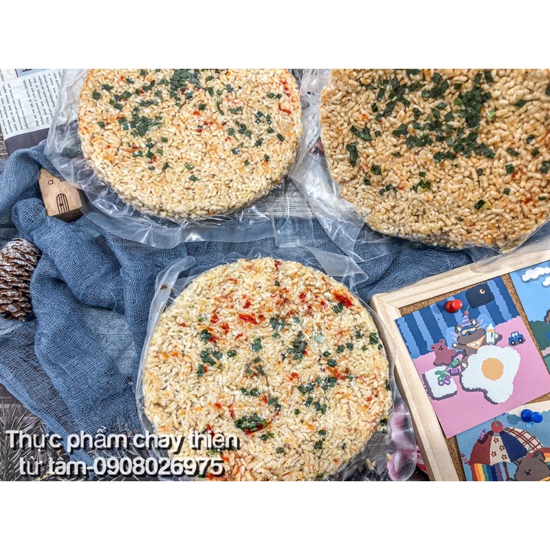 Cơm Cháy Mắm Hành Ăn Vặt Chay Thơm Ngon Khó Cưỡng