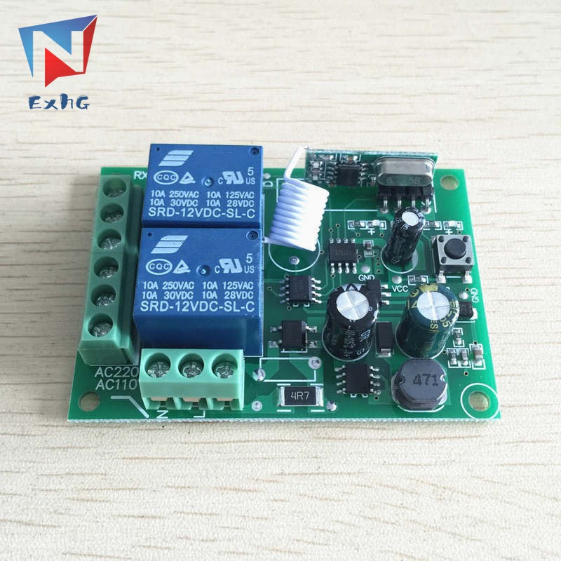 Mô-đun / Điều Khiển Từ Xa Không Dây 433mhz 220v 2ch Chất Lượng Cao