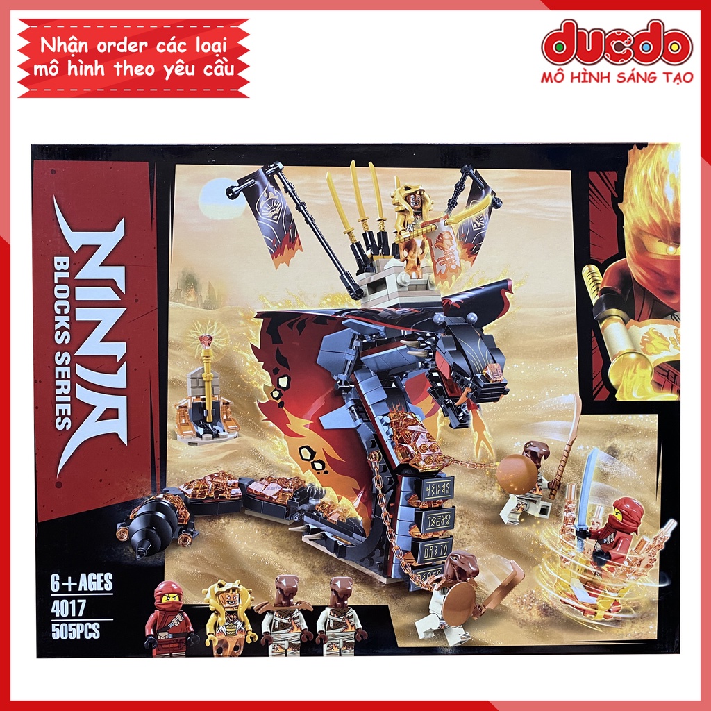 ZIMO 4017 Lắp ghép Ninjago đại chiến rắn khổng lồ Fire Fang - Đồ chơi Xếp hình Mô hình Ninja Minifigures 70674