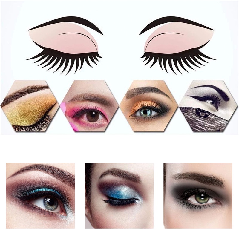 Set 10 Khuôn Kẻ Chân Mày Chuyên Nghiệp Tiện Dụng