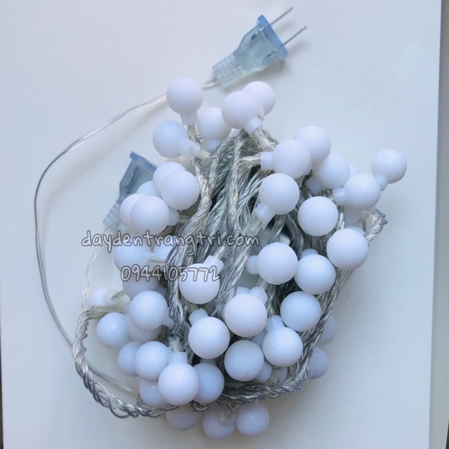 Đèn bi cherry bóng tròn nhỏ xinh 3m 5m 10m trang trí phòng ngủ, treo hình cực ấm áp