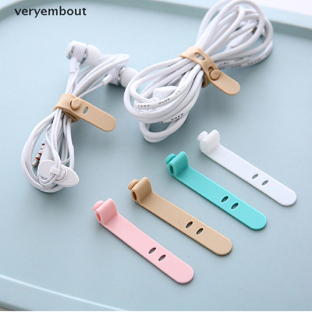 Dây Quấn Dây Cáp / Tai Nghe Bằng Silicone Tiện Dụng