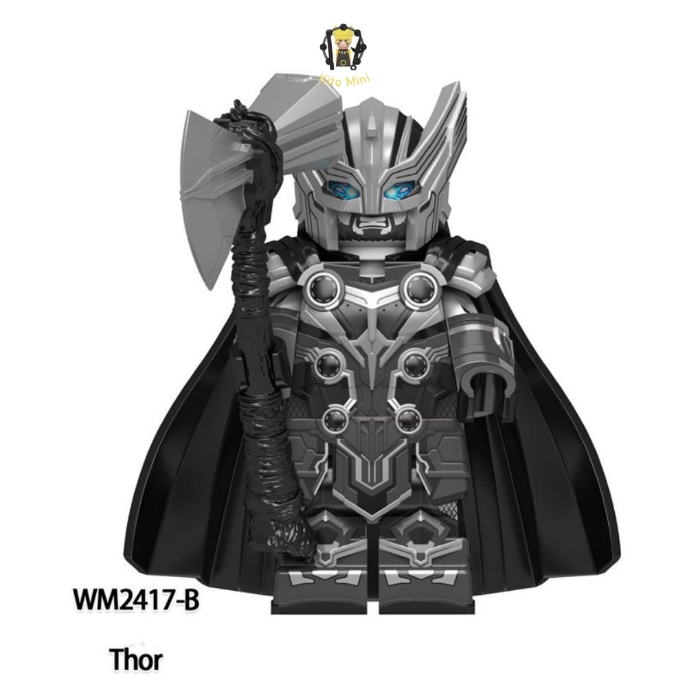Minifigures Thor Mavel Xếp Hình Lắp Ráp Nhân Vật Phim Truyện Love And Thunder Tình Yêu Và Sấm Sét WM2417 Bản Đặc Biệt