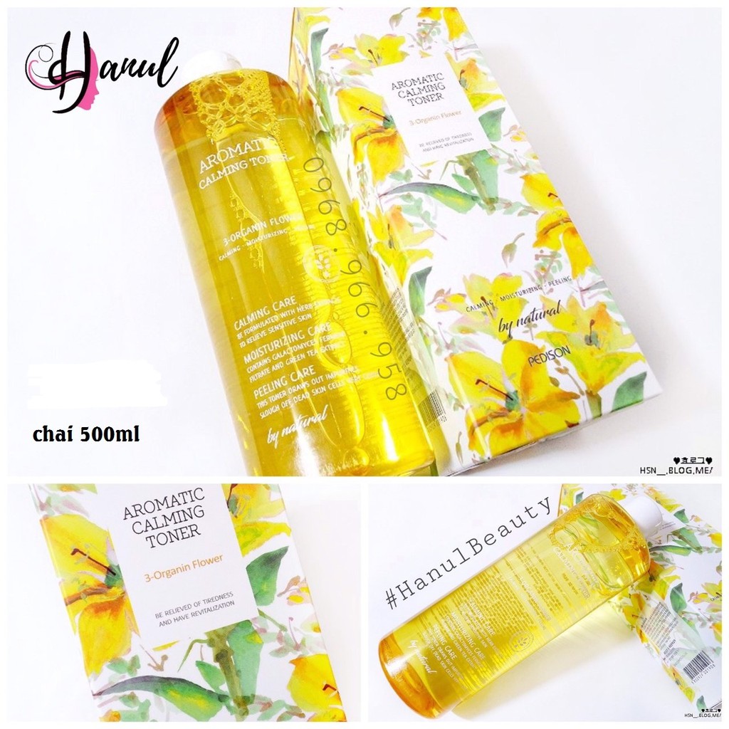 (Date T6/2022) Toner PEDISON Làm Sạch Da, Làm Dịu Da, Dưỡng Sáng AROMATIC CALMING TONER có chứa AHA/BHA