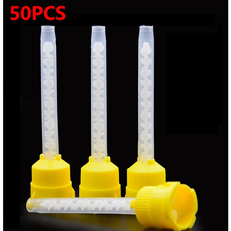 Set 50 100 Đầu Silicone Trộn Kem Chuyên Dụng Cho Nha Khoa