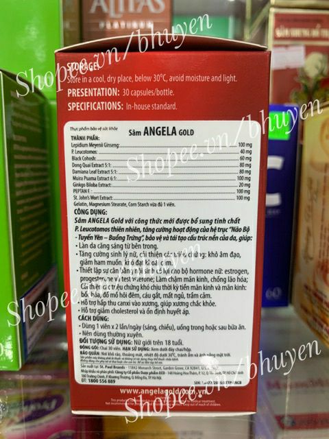 Sâm ANGELA ( shop tặng thêm vỉ VTME )