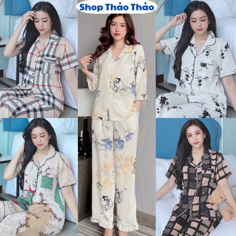 Đồ Bộ Pijama Lụa Mango Cao Cấp Hàng Có Size | BigBuy360 - bigbuy360.vn