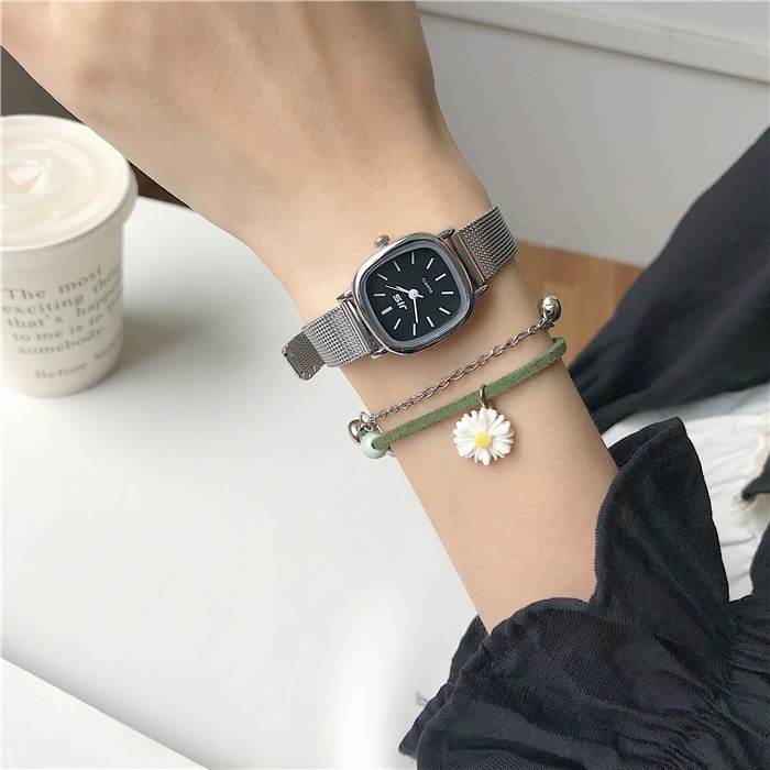 Đồng hồ nữ JIS mặt vuông cá tính, dây thép nhuyễn không gỉ -  Đồng hồ thời trang chính hãng | BigBuy360 - bigbuy360.vn