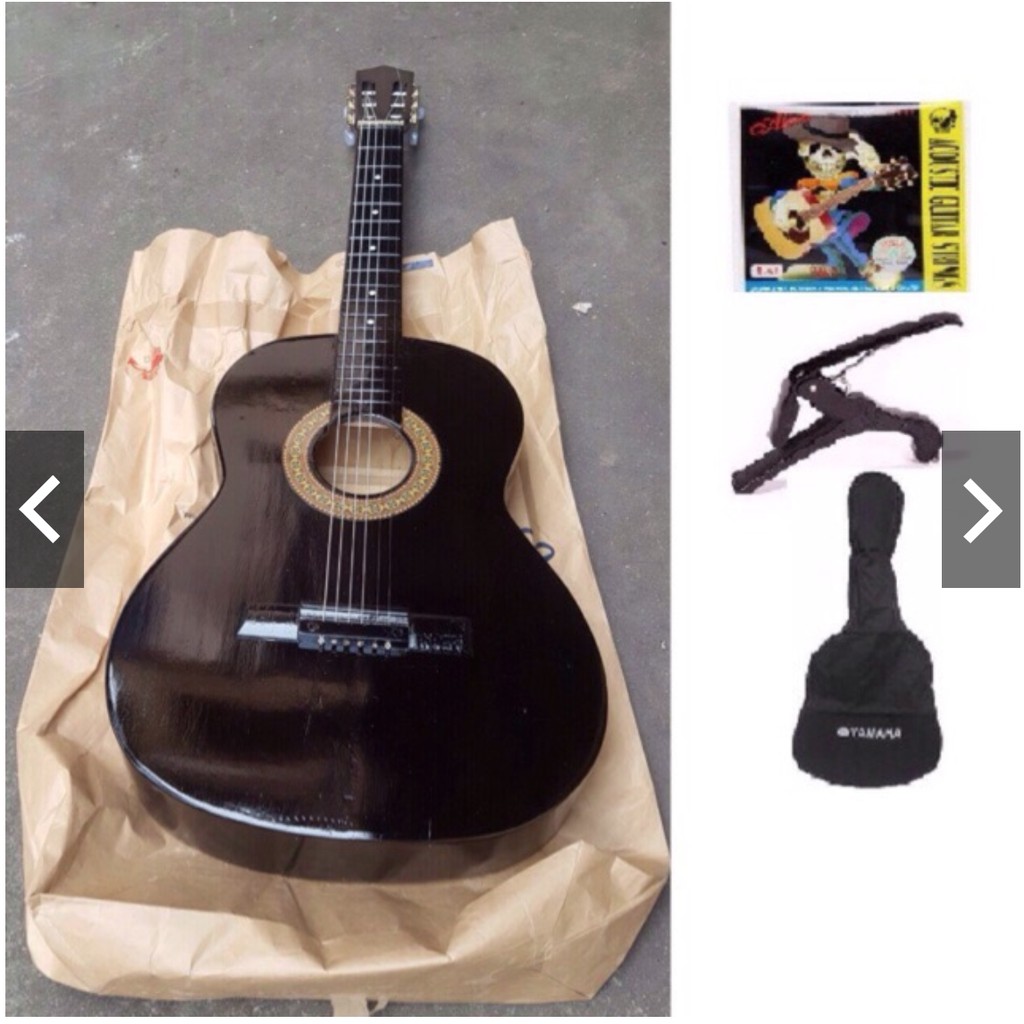 Đàn Guitar D Phổ Thông Màu Đen GC52 Tặng kèm combo full phụ kiện