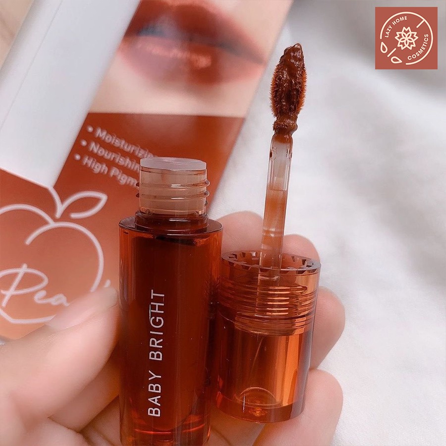 Son Tint Bóng Baby Bright Peach Glow Tint 2in1 Má - Môi Thái Lan | BigBuy360 - bigbuy360.vn