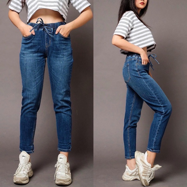 Quần baggy lưng thun Asos