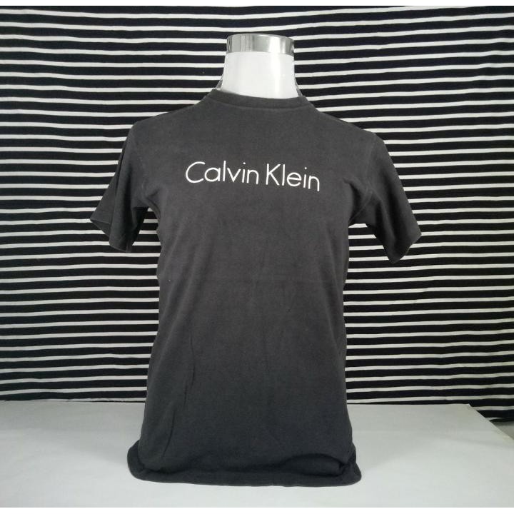 CALVIN KLEIN Áo Thun Chất Liệu Cotton 30s Cao Cấp Thời Trang Cho Nam Nữ