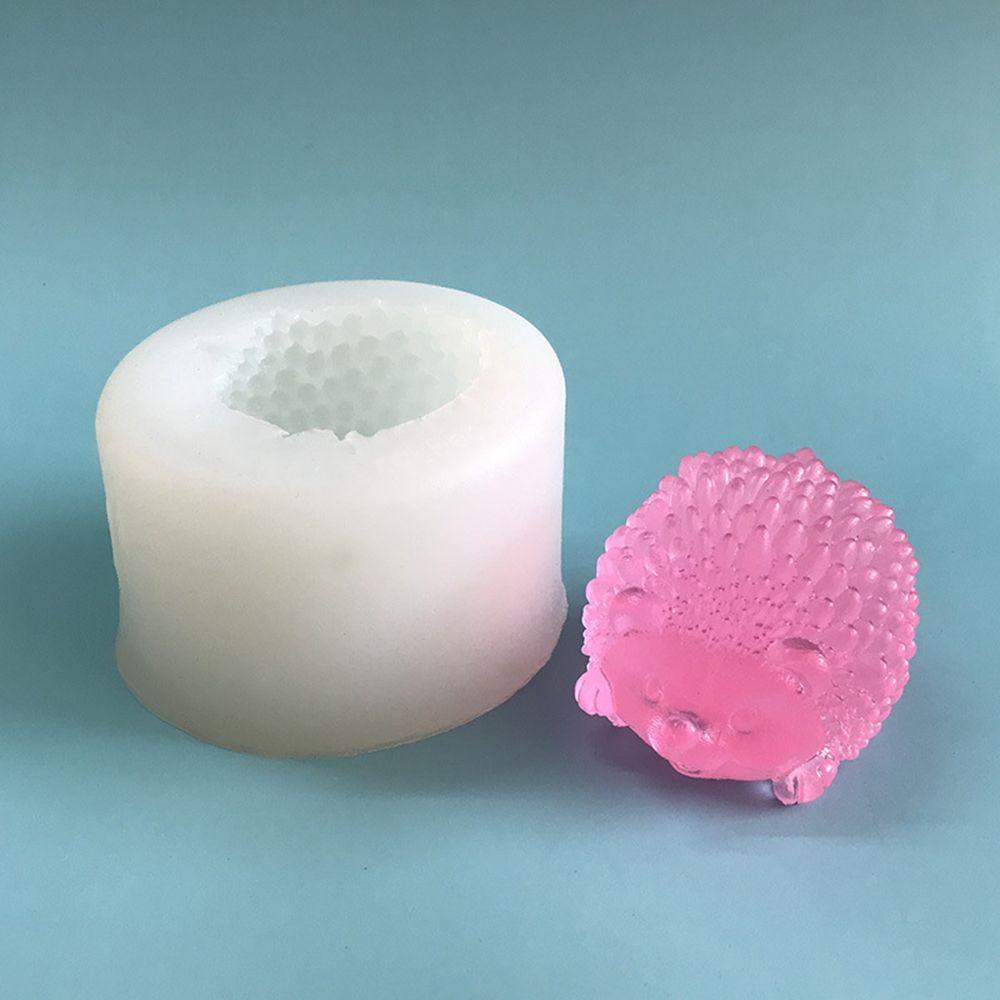 AUGUSTINA Khuôn Silicon Làm Xà Phòng Hình Nhím Hoạt Hình Dễ Thương