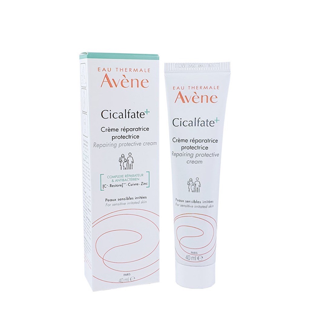 (CÓ BILL) Kem tái tạo hồi phục da Avene Cicalfate Repair Cream 40ml