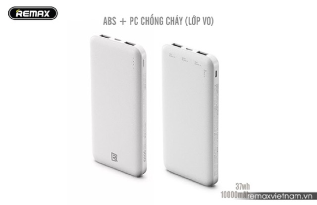 [ CHÍNH HÃNG REMAX BH 12 THÁNG ] pin sạc dự phòng 10000mah rpp 119 sạc nhanh chống cháy nổ