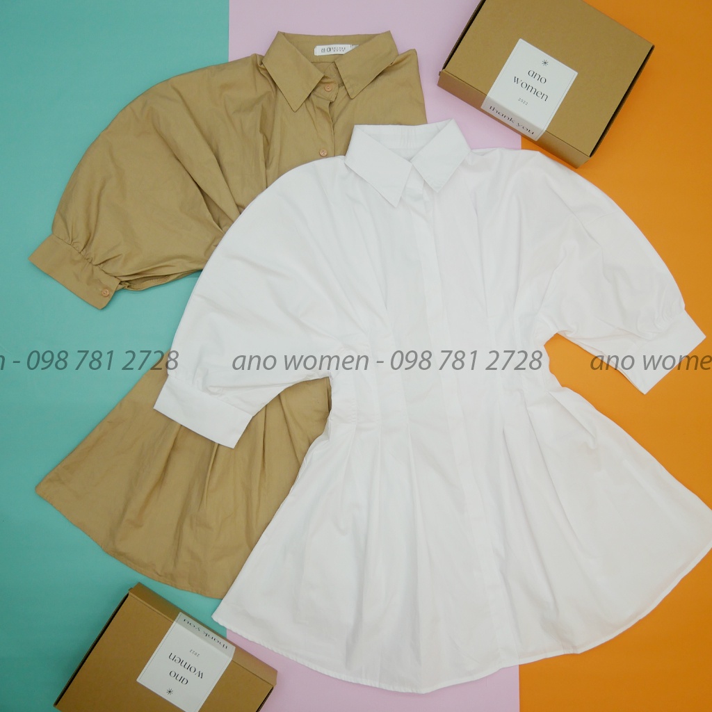 Váy Đầm Sơ Mi Dáng Dài Thắt Eo Tôn Dáng Dễ Thương | BigBuy360 - bigbuy360.vn