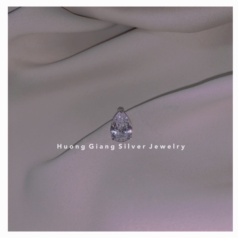 Khuyên rốn Zinna bạc s925 xi kim - HuongGiangSilver