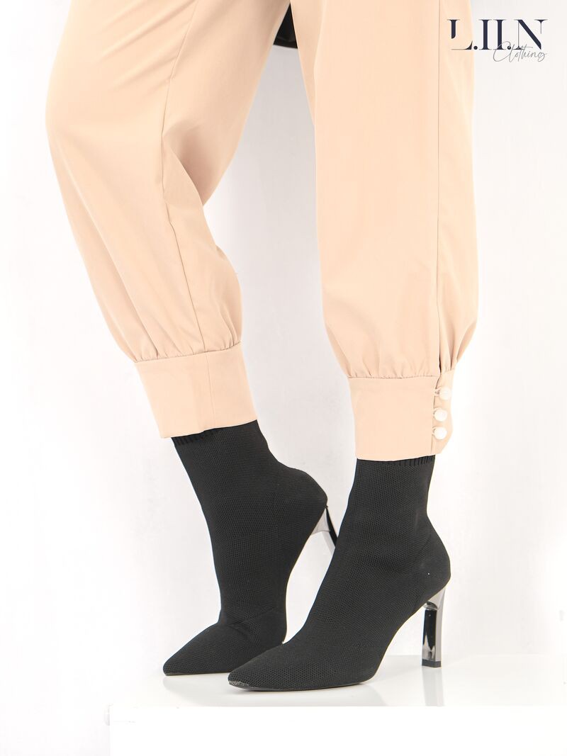 Quần kaki nữ bo gấu, kèm đai LIIN CLOTHING thiết kế màu be thanh lịch, phối 2 túi hộp cá tính, đủ size Q3320 | BigBuy360 - bigbuy360.vn