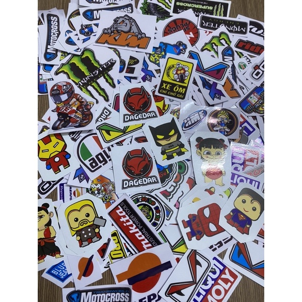 Tem giấy hình và logo dán các loại xe, dán nón bảo hiểm, dán tủ lạnh, dán trang trí các loại..._NguyenDungDecal