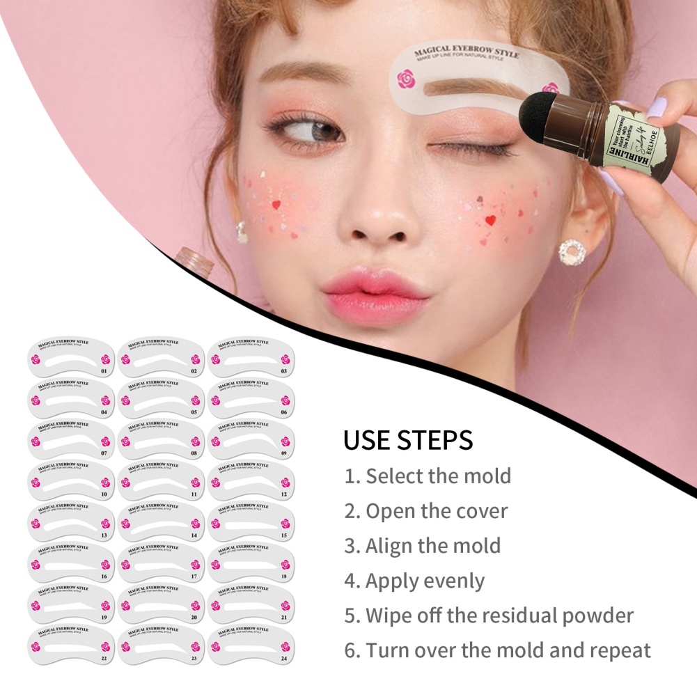 Eelhoe Bột Kẻ Lông Mày Kẻ Nhanh Lười Bột Kẻ Lông Mày Lâu Trôi Tự Nhiên Không Đánh Dấu-Ampere