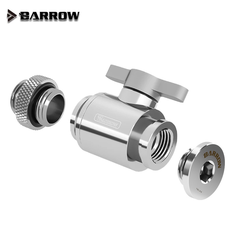 Bộ công tắc van nước Barrow Công tắc + Phích cắm + Đầu nối nam sang nam Đầu nối bộ làm mát nước chủ đề G1 / 4 bên trong TLQFS-V1