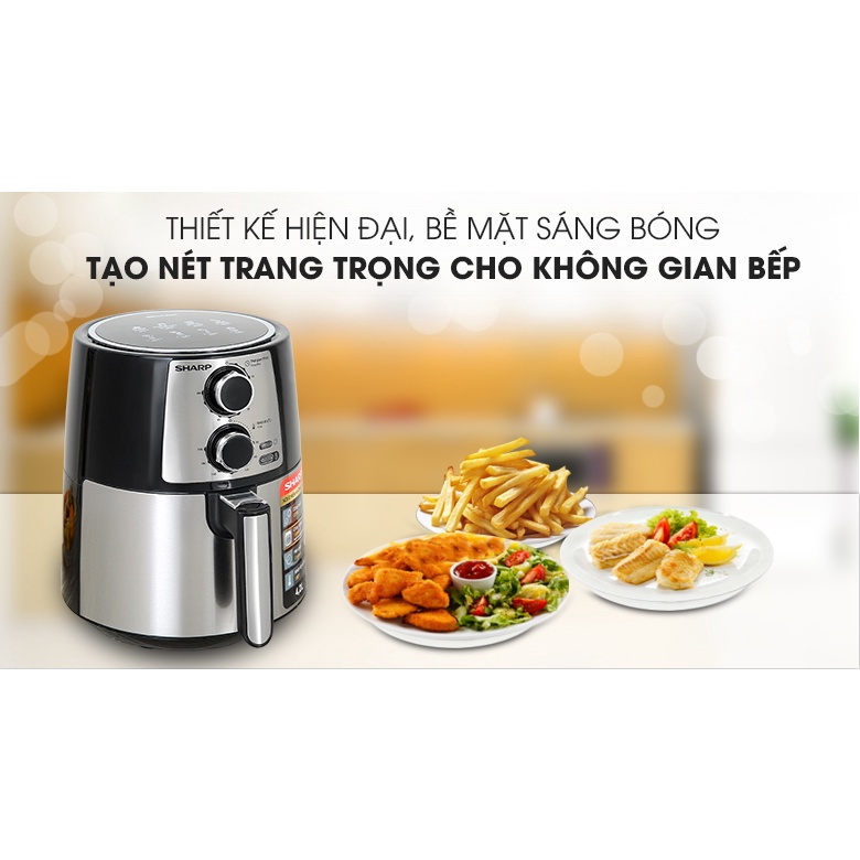 Nồi chiên không dầu Sharp KF-AF42MV-ST 3.5 lít