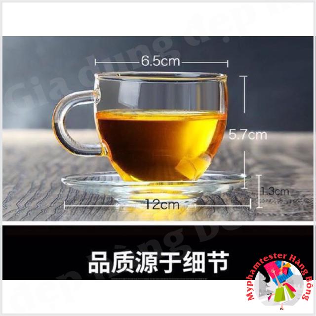 (HÀNG ĐẸP) Bộ  chén thuỷ tinh chịu nhiệt