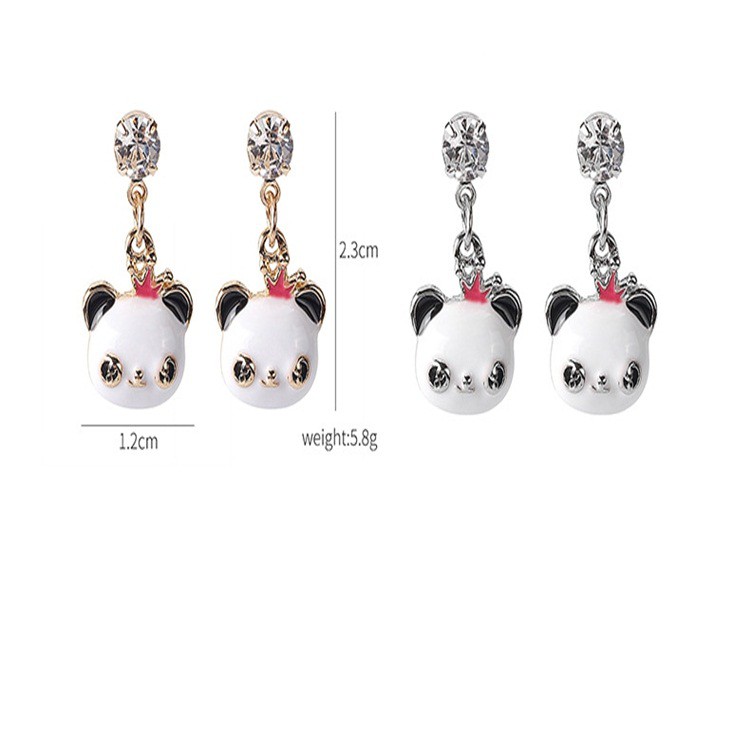 Bông tai thời trang gấu trúc xinh xắn - HT254