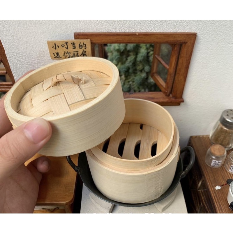 Xửng hấp mini dùng trong nấu ăn mini miniature cooking nhà búp bê