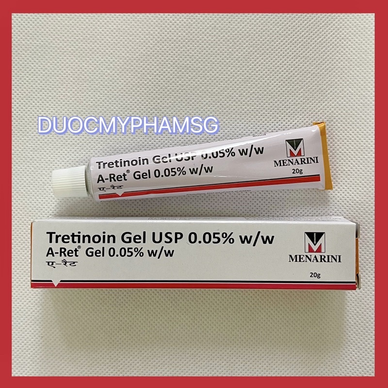 Aret tretinoin gel 0.1% giảm mụn, trẻ hoá da