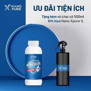 [COMBO TIỆN ÍCH TẶNG FREE] Dung Dịch Nano Xpure Nano Silver 35ppm 1L - Diệt khuẩn, khử mùi Nano Bạc AHT Corp (AHTC) thumbnail