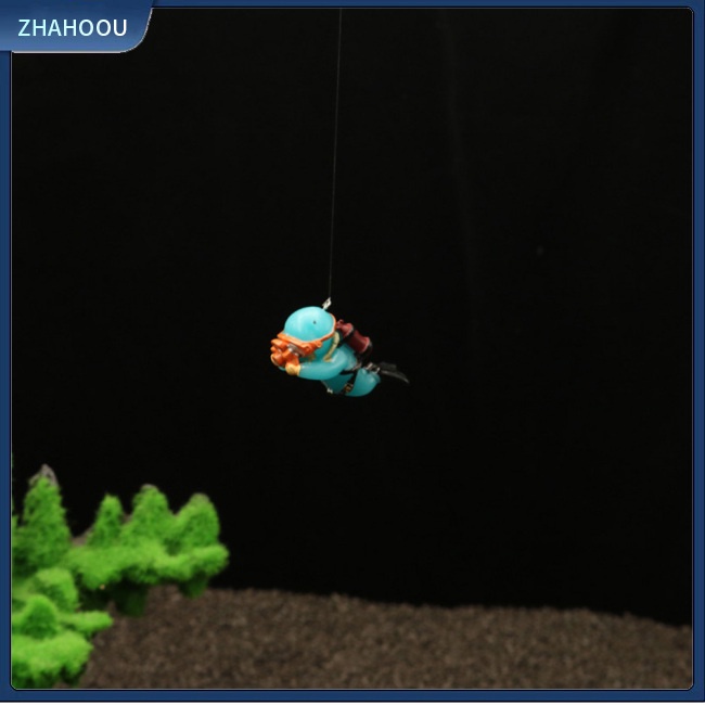 ☃Nhà☃ Đồ Trang Trí Bể Cá Hình Thợ Lặn Màu Dạ Quang