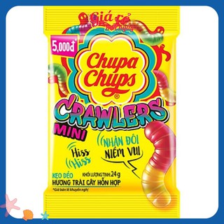 Kẹo dẻo Chupa Chups Mini Crawlers 16 gói nhỏ banhkeogiare