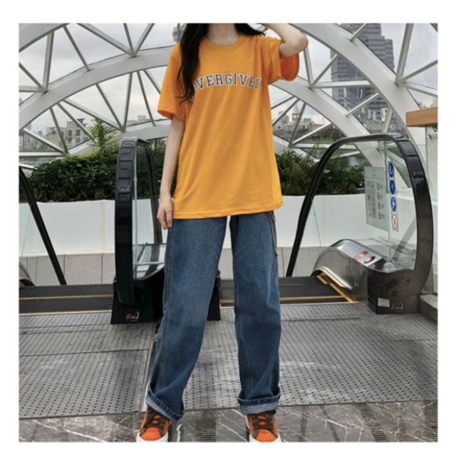 Áo thun tay lỡ Unisex NEVERGIVEUF