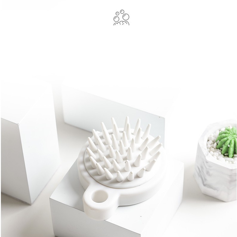 Lược gội đầu Silicone Nhật mát xa da đầu giảm rụng tóc kích thích mọc tóc