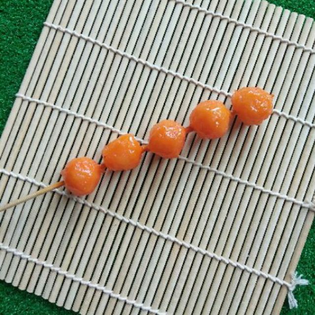 Tôm viên _ 1 cây _ Mô hình xiên que bằng nhựa
