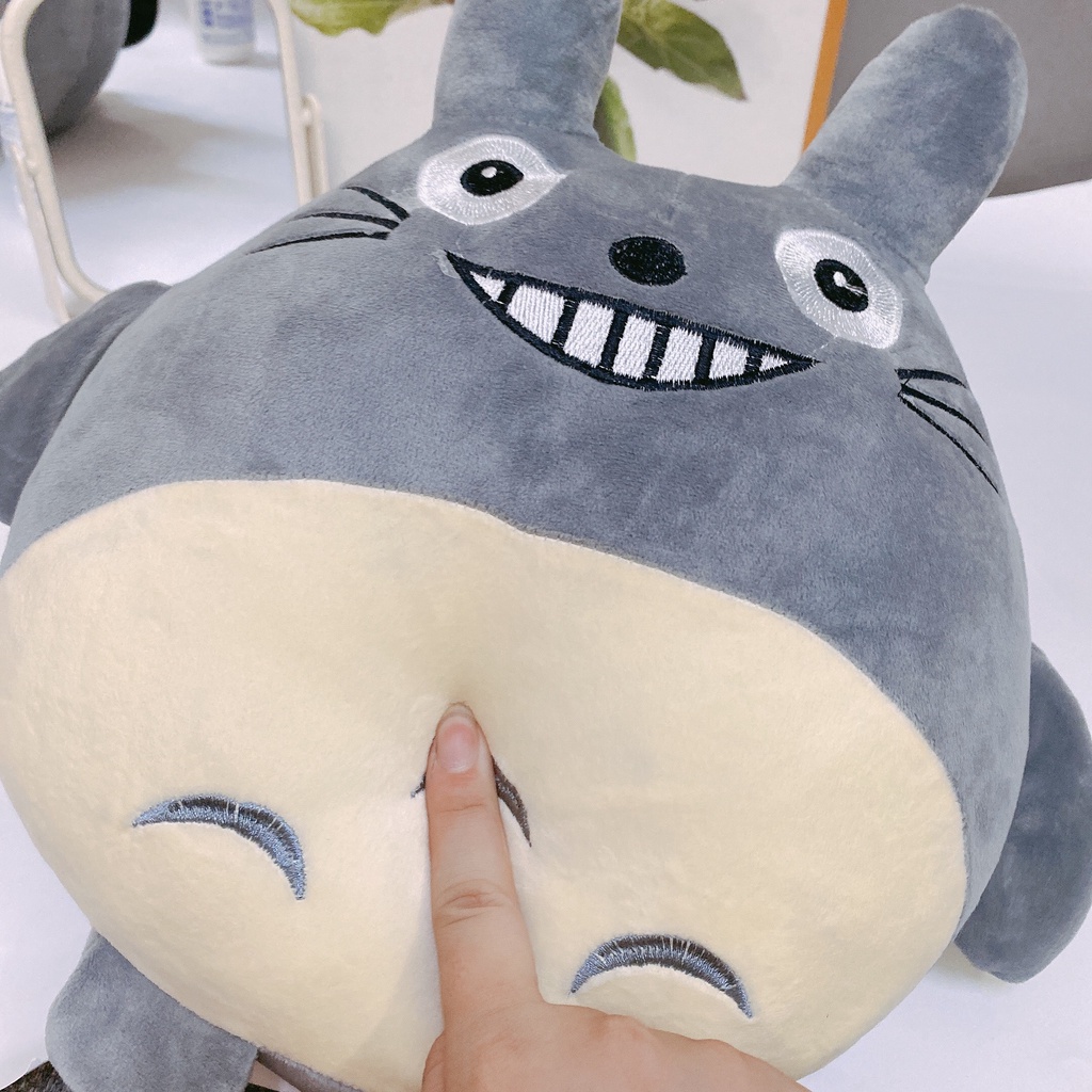 Gấu bông totoro mặt cười size 40cm, Gối ôm totoro mặt cười