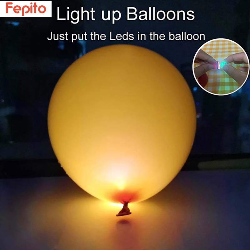 Bộ 50 Bóng Bay Chống Nước Có Đèn LED Phát Sáng Trang Trí Tiệc