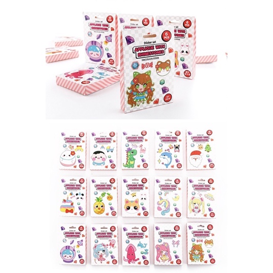 Tranh đính đá hình dán sticker siêu dễ thương dành cho bé