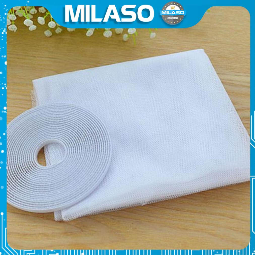 Lưới Chống Muỗi MILASO Dán Cửa Sổ Dạng Rèm Chống Muỗi 130 x 150 cm HG-001293