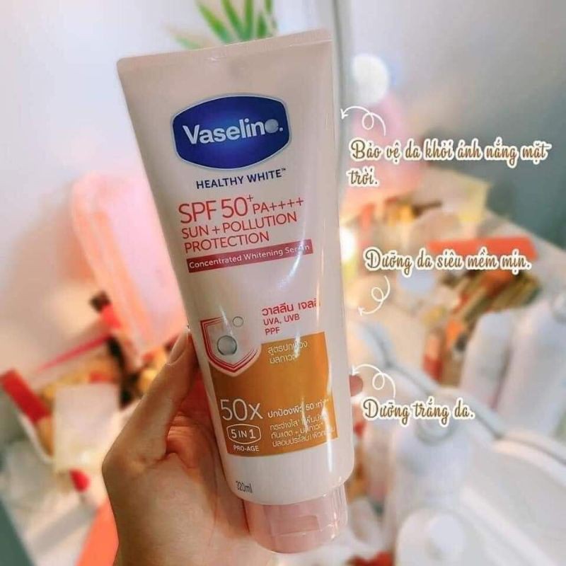 Sữa dưỡng thể vaseline 50x 320ml thái lan chính hãng