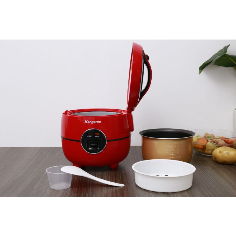 mới 100% Nồi cơm điện Kangaroo 1.2 lít KG822 đỏ hàng chính hãng 100% bảo hành chính hãng 12T