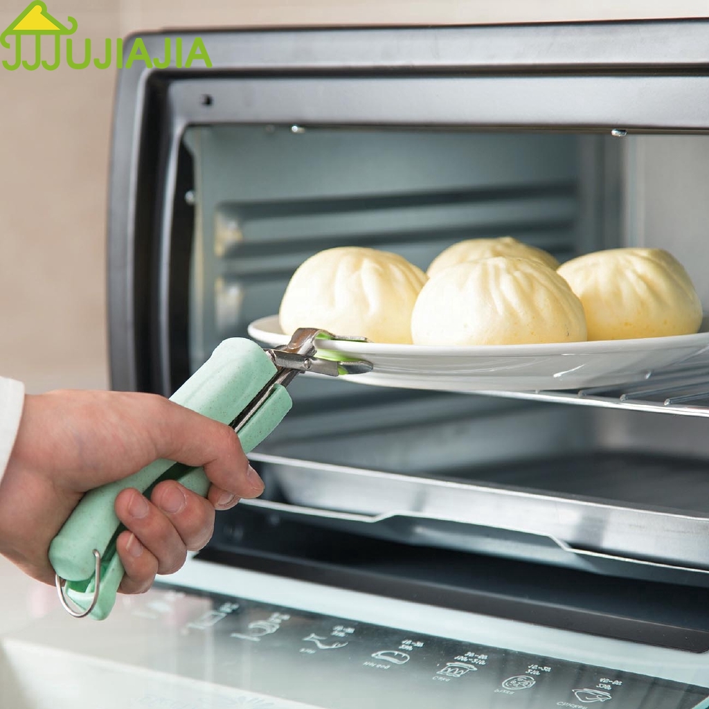 1 Kẹp JUJIAJIA Giữ Tô Dĩa Thức Ăn Chống Bỏng Bằng Thép Không Gỉ Cho Nhà Bếp