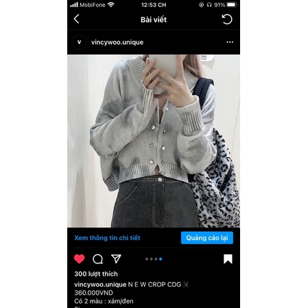 áo crop cardigan cúc áo kiểu mới ( hàng có sẵn )